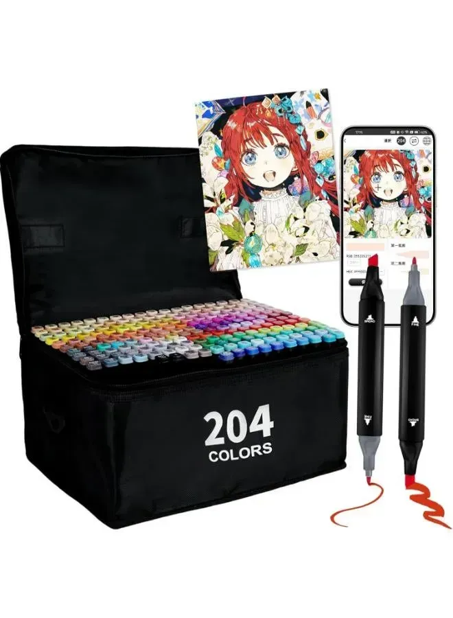 الوان تاتش 204 لون 🎨
